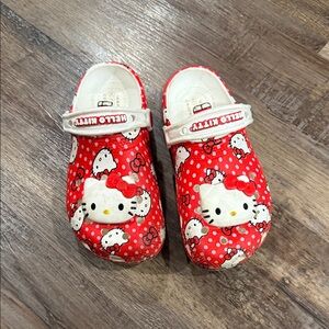 Hello Kitty Red and White Polka Dot Slip-On Clogs